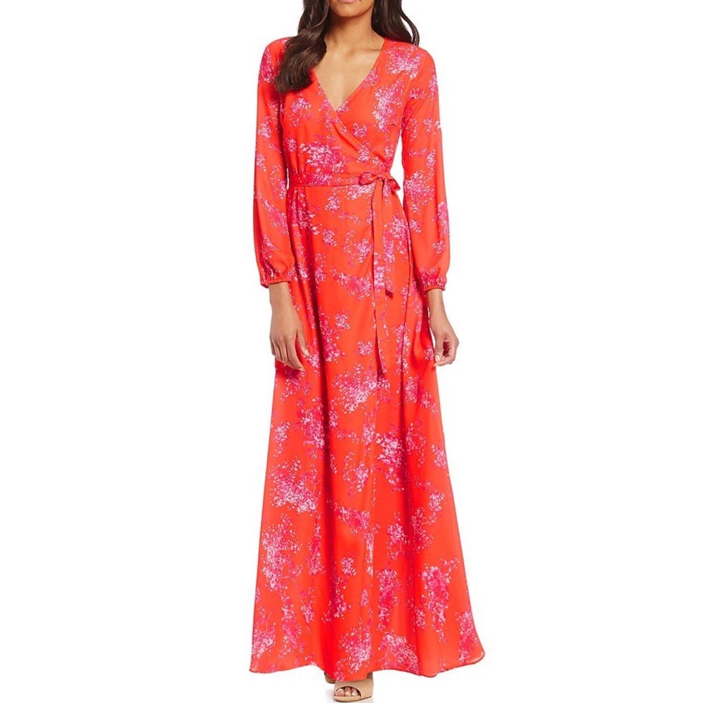 Gianni Bini Grenadine Rotar Wrap Dress